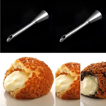 

Stainless Steel Cake Decoration Cream Puffs Nozzle Flower Cream Filling Decoration Kitchen Tools