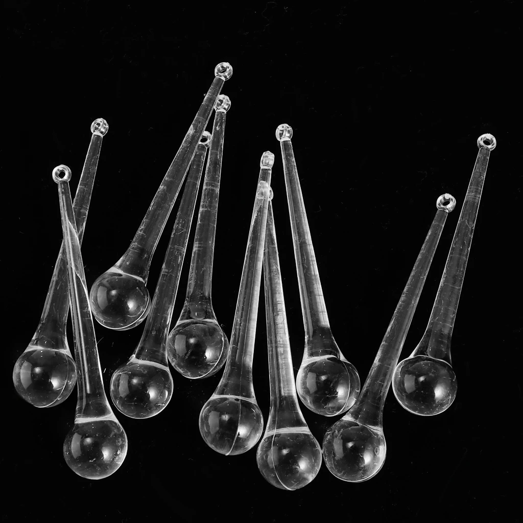 10 Crystal Raindrop Pendant Chandelier Parts Wedding Christmas Decoration