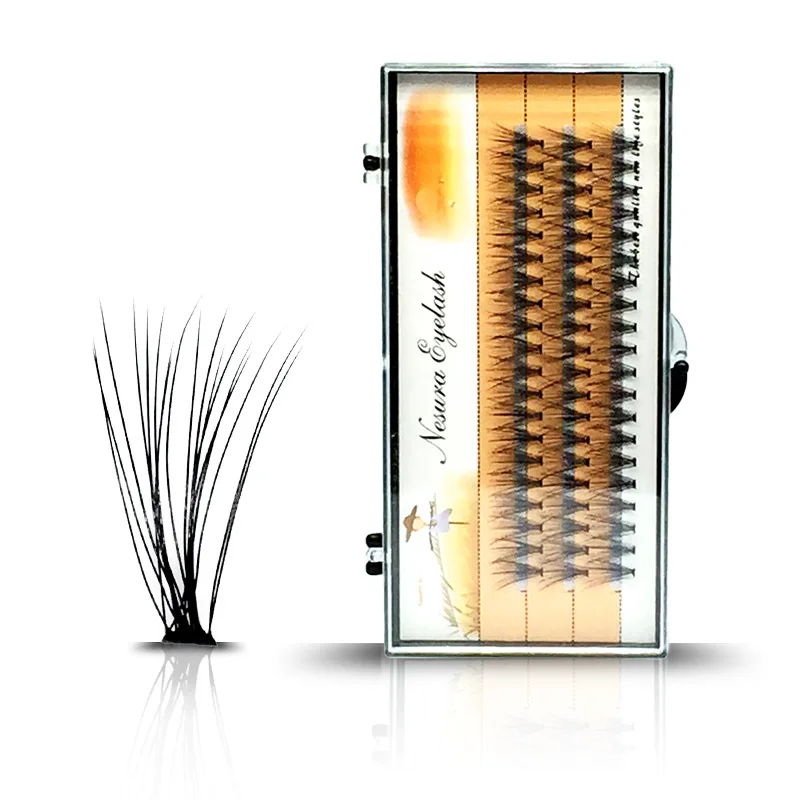 

New Style 20 0.07 Hot Melt Flower Hair Own Grafting Densely Per Plant Planting False Eyelashes Natural Soft single lashes