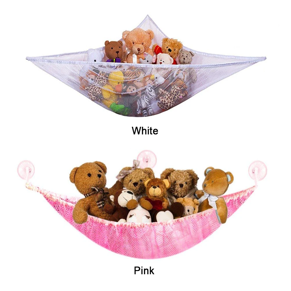 Baby Kids Bedding Organizer Bath Bedroom Flexible Toy Hammock Storage Dolls Net Corner Stuffed Hanging