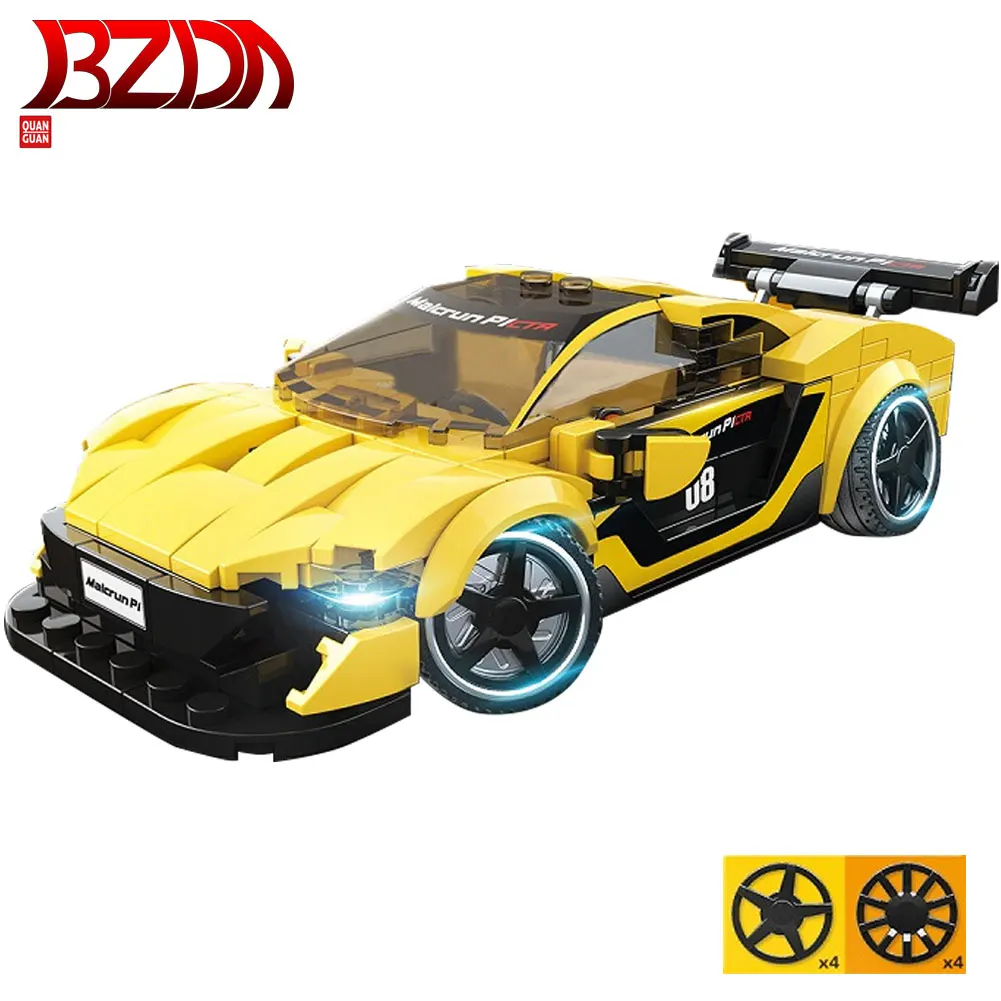 

BZDA Speed Champion Racing Car Building Blocks City Technic Car Toy Model Blocks Supercar bricks Boys Toys For Children Gifts