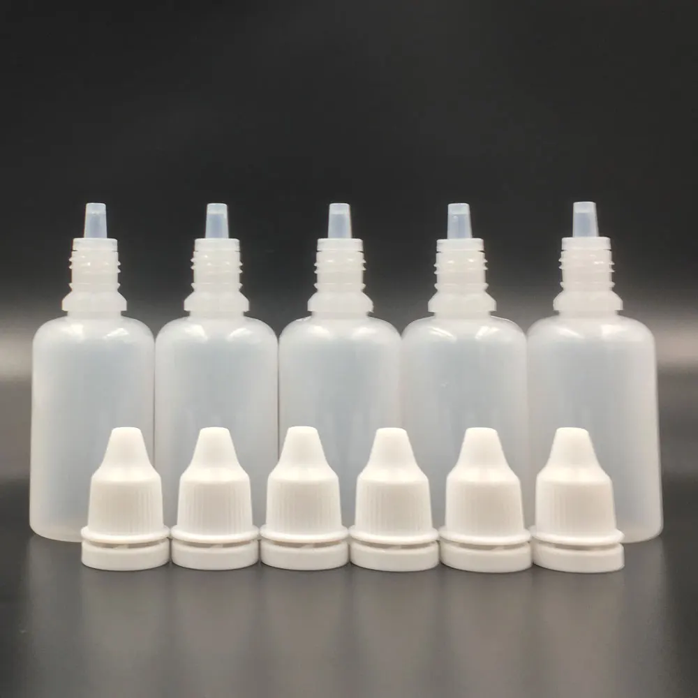 100 шт 30 мл пустые пластиковые сжимаемые бутылки-капельницы E-Liquid образец бутылки многоразового использования Vape бутылка для сока 20 воронки