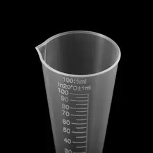 1 шт. 100 мл лабораторная бутылка лаборатория кухня пластиковый мерный стакан мерная чашка M5TB