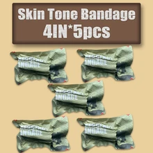

5pcs RHINO 4in Skin Tone Bandage Isreal Bandage Emergency Bandage Compression Bandage 5pcs/set 4inch