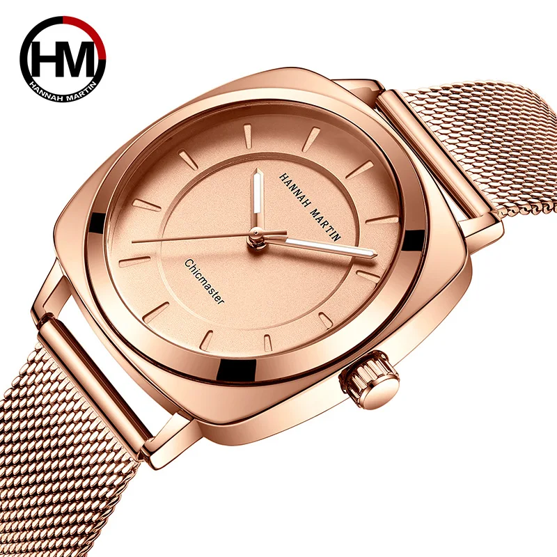 

Luxury Women Watches For Women Square Quartz Wristwatches Fashion Brand Ladies Dress Waterproof Mesh Steel Watch montre femme