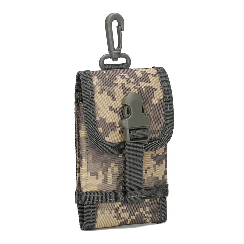 Открытый спортивный комплект Сумка MOLLE тактическая для военного телефона в стиле милитари сумка аксессуары карманы походный охотничий ремень Чехол - Цвет: ACU