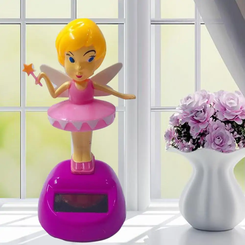 Игрушечная кукла с солнечной батареей милый мультфильм качающаяся голова