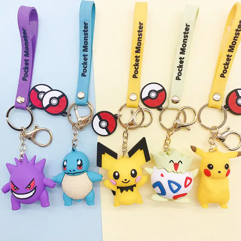 本ポケモンピカチュウファッション漫画キーホルダーカビゴンゼニガメフシギダネヒトカゲアニメ図ペンダントモデル人形子供のおもちゃ Action Figures Aliexpress