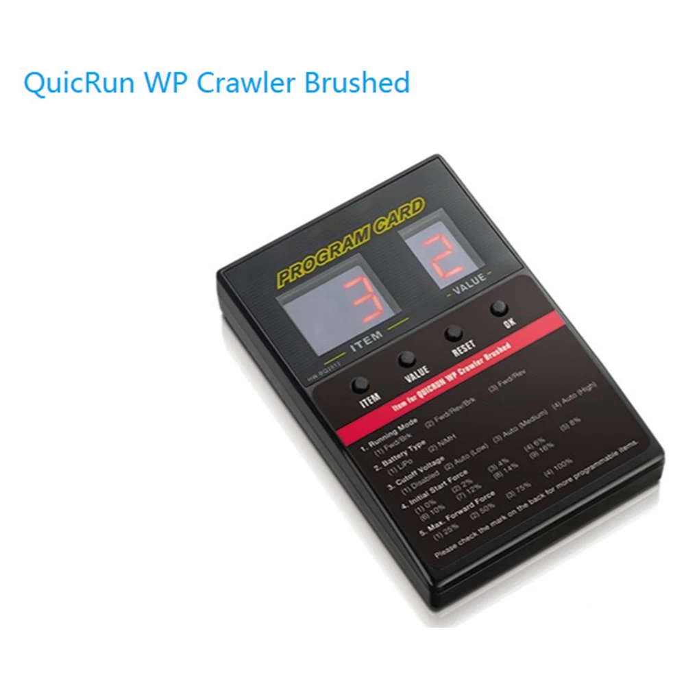 

1:10 1/8 WP Professional Remote Control For Crawler RGB LED Brushed Type Electronic Speed Controller Waterproof Durable Firmware