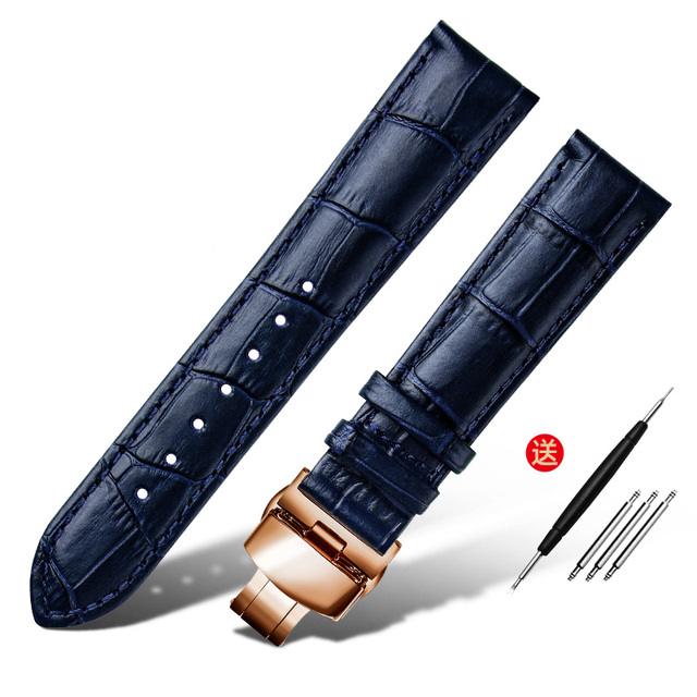 Layer Leather watch strap for Seiko tissot watchband 14 16 19 18mm 20mm 21m 22mm 23mm watch band Wrist Belt Bracelet + Tool