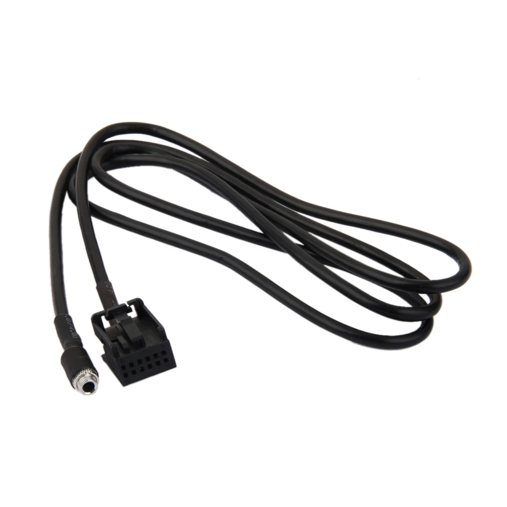 3.5mm Female Jack Car USB Aux-in Adapter Cable For BMW Z4 E85 X3 E83 Black