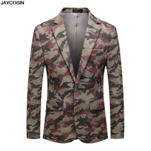 KLV,, мужской пиджак, Повседневный, винтажный, с отложным воротником, с длинным рукавом, с цветочным принтом, пиджак, куртка, veste, классическое, homme, 9916