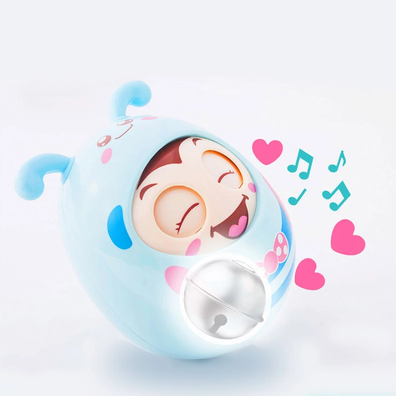 Детские переносные погремушки дверной звонок мигание глаза тумблер Roly-Poly игрушки Дети Новорожденные Детские трофеи мальчики девочки тренировка баланса игрушки