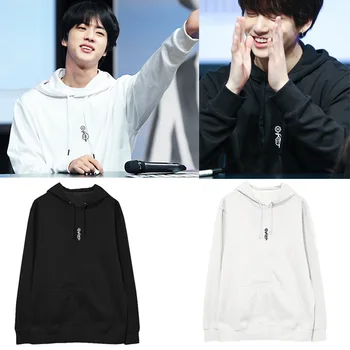 

Kim Seok Jin JungKook Flower Hoodies Sweatshirts Men Women Pullovers Couple Streetwear Hooded Tops Kpop Idol Jung Kook Clothes