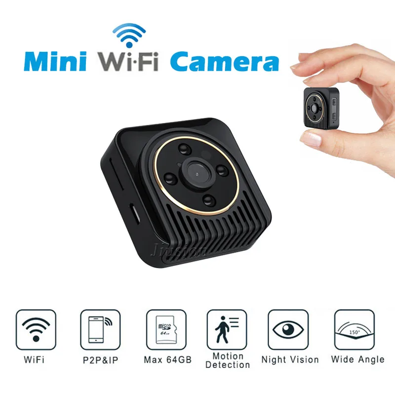 Wi Fi мини корпус Камера Espias Grabadora Micro HD Ночное видение камера gizli маленький