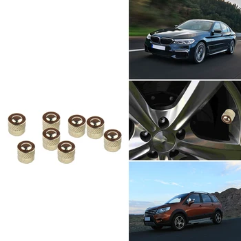 

Copper Car Tire Valve Stem Caps Dust Covers Wide Scope of Application Simplicity Auto Wheel Tyre Valve Airtight Caps