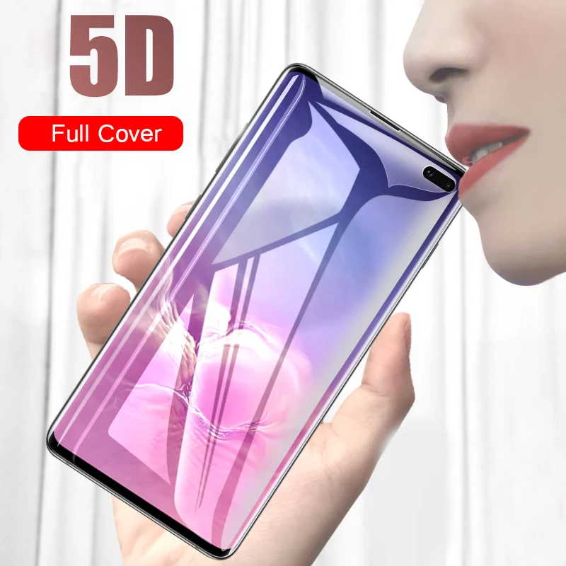 5D изогнутое закаленное стекло для Samsung S10 защитное с полным покрытием Galaxy Lite S10e