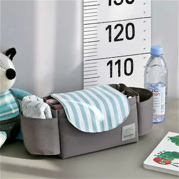 

Baby Stroller Hanging Bag Large Capacity Water Bottle Storage Bags with Hook Cart Universal Storage Bag Organizer Accessories