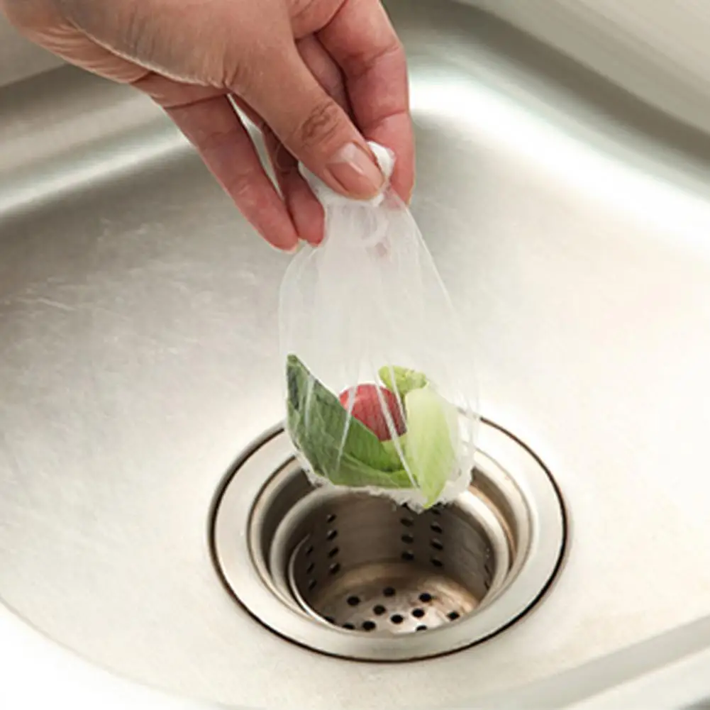 

30/100Pcs Kitchen Sink Strainer Garbage Filter Bag Net Mesh Anti Clogging Pouch