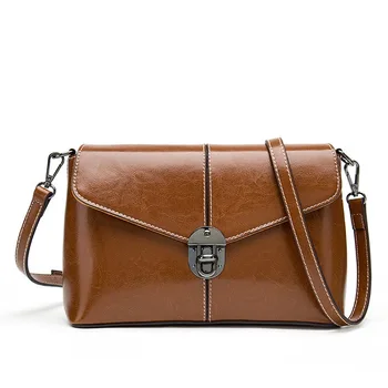 

2020 new leather shoulder bag diagonal bag, wild small square bag