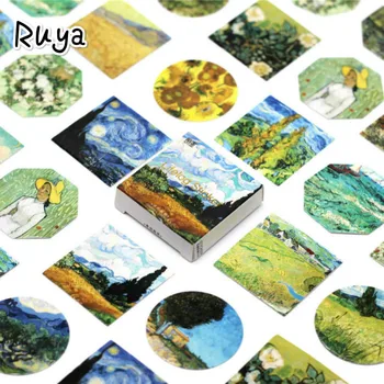 

45 Kawaii Cute Oil Painting Pattern Decoracion Stickers Scrapbooking & stamping Stationery sticker Student Office Supplie