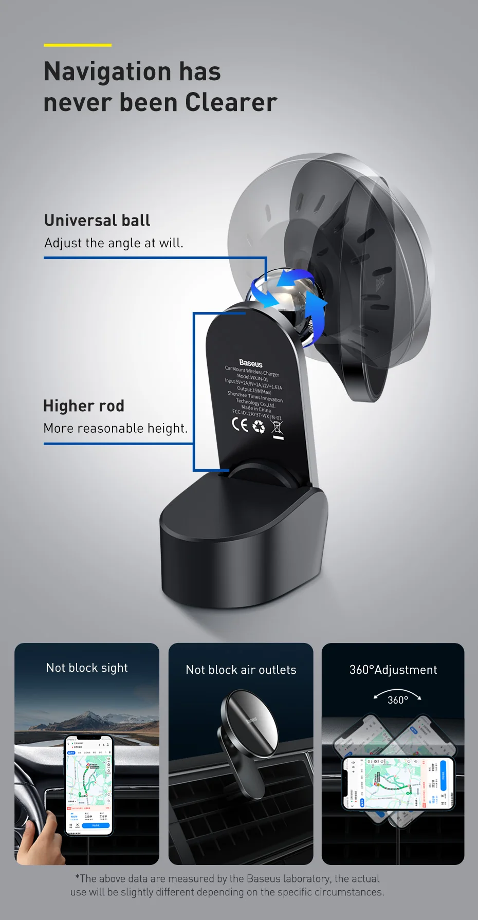 Carregador sem Fio Ventilação de ar Universal para Iphone Montagem do Carro Baseus Carro Magnético Telefone Titular 12 Pro Max Mini Carregamento Rápido 7 Cheap Carregadores sem Fio