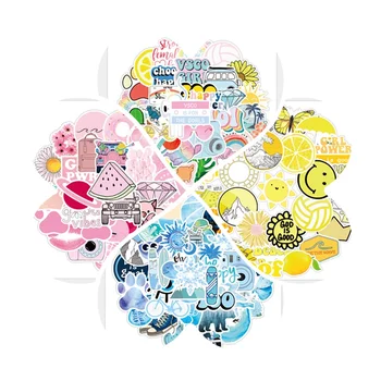 

Waterproof PVC Laptop Sticker 50Pcs Cute Vsco Girl Vinyl Decals Stickers For Macbook Air Pro 13 15 15.6 Acer Dell For Xiaomi mi