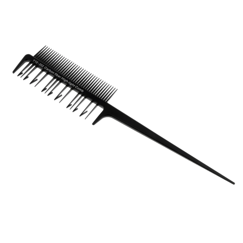 Premium 2-Way Weaving & Sectioning Foiling Comb for Hair Coloring, Highlighting, Balayage, Microbraiding & More Premium 2-Way Weaving & Sectioning Foiling Comb for Hair Coloring, Highlighting, Balayage, Microbraiding & More