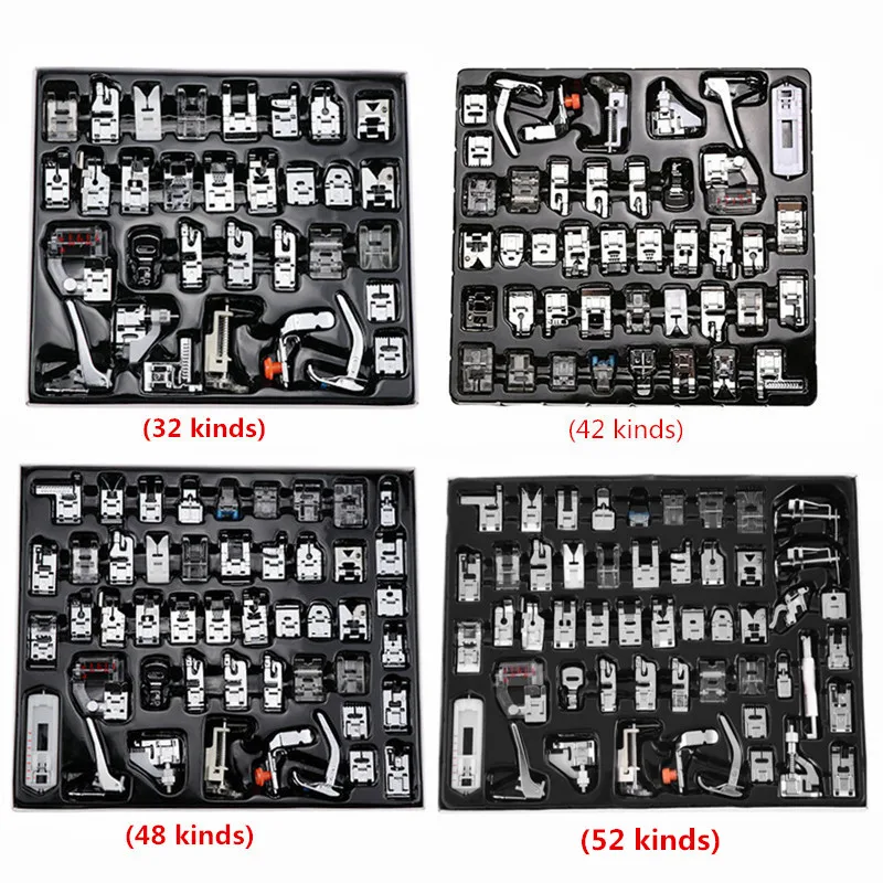 45pcs//set Domestic Sewing Machine Presser Foot Feet for Brother Janome Singer