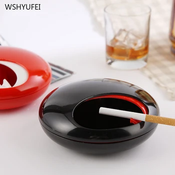 

Creative covered ashtray living room home bedroom office desktop personality smokeless ashtray silicone non-slip bottom