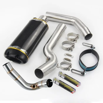 

Slip for Honda CBR600RR 2007-2019 Motorcycle Under Seat System Exhaust Muffler Tube Front Link Pipe No Catalyst Cat Sets