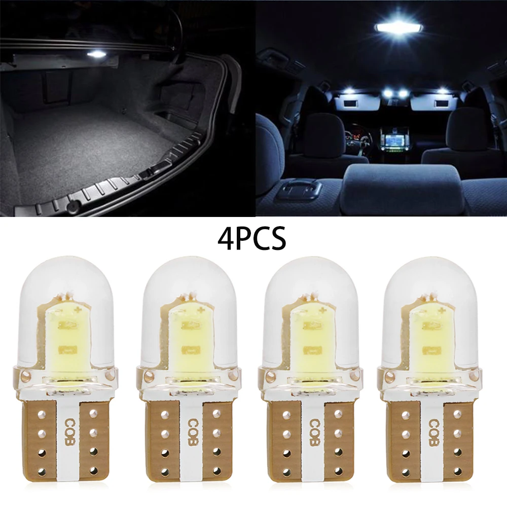 4 шт 10 SMD W5W 194 168 светодиодный Canbus Error Free клиновидные боковые светильник