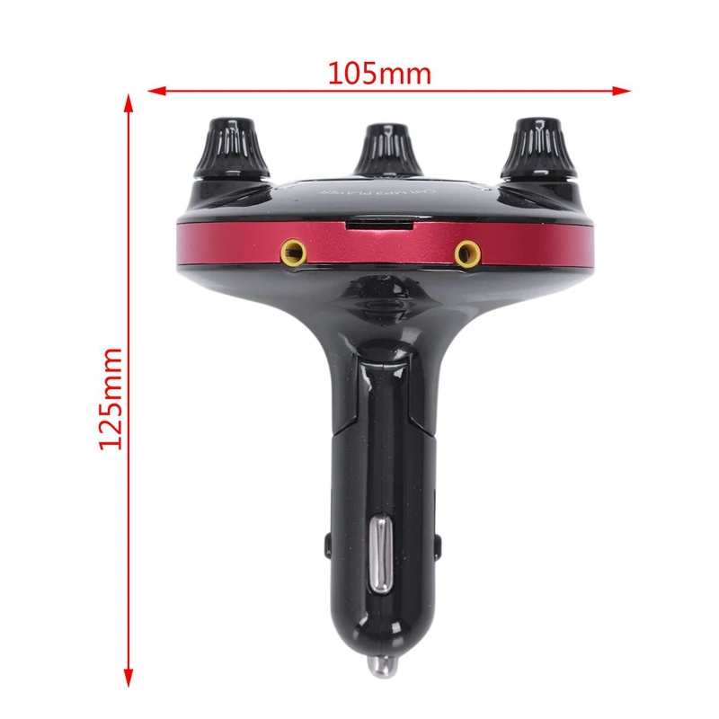 Автомобильный MP3-плеер Bt13 Bluetooth Handsfree Phone Dual Usb Bluetooth 4,0 автомобильное зарядное устройство Fm дисплей напряжения излучения