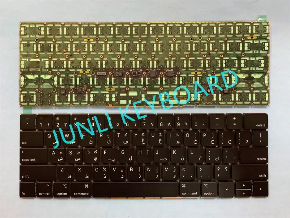 JUNLI клавиатура для Apple Macbook 1" A1707 арабский Late Mid год США