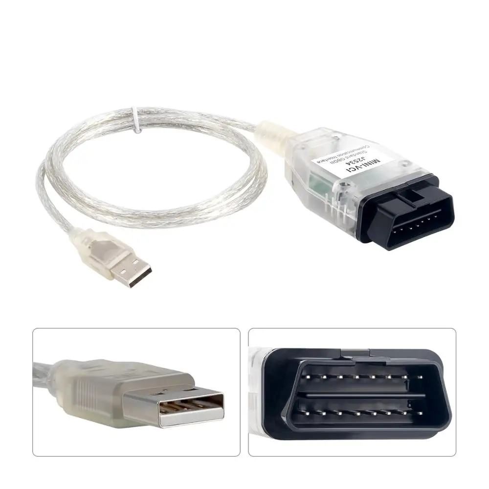 Мини VCI для Tyota TIS Techstream FT232RL чип V15.00.028 FW V1.4 MINI VC OBD2 OBDII диагностический