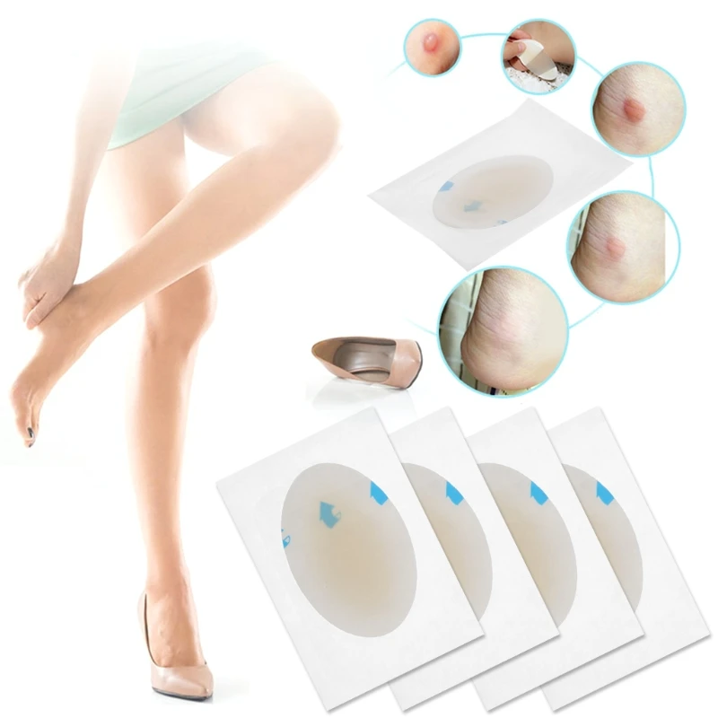 

4Pcs 44x69mm Hydrocolloid Plaster Blister Heel Protector Patches For Foot Relax