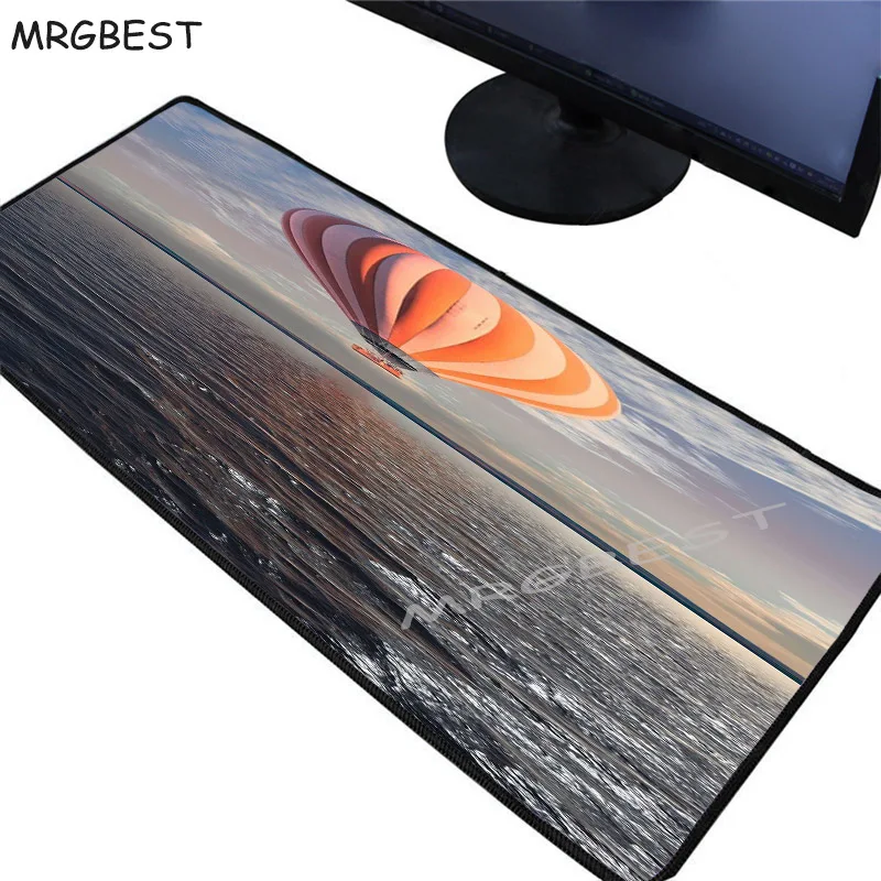 Игровой компьютерный коврик для мыши MRGBEST большой с оранжевыми шариками игровой