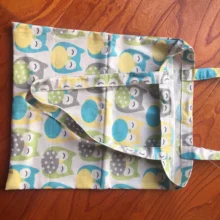 YILE хлопок лен эко хозяйственная сумка наплечная с принтом цветные Совы 19