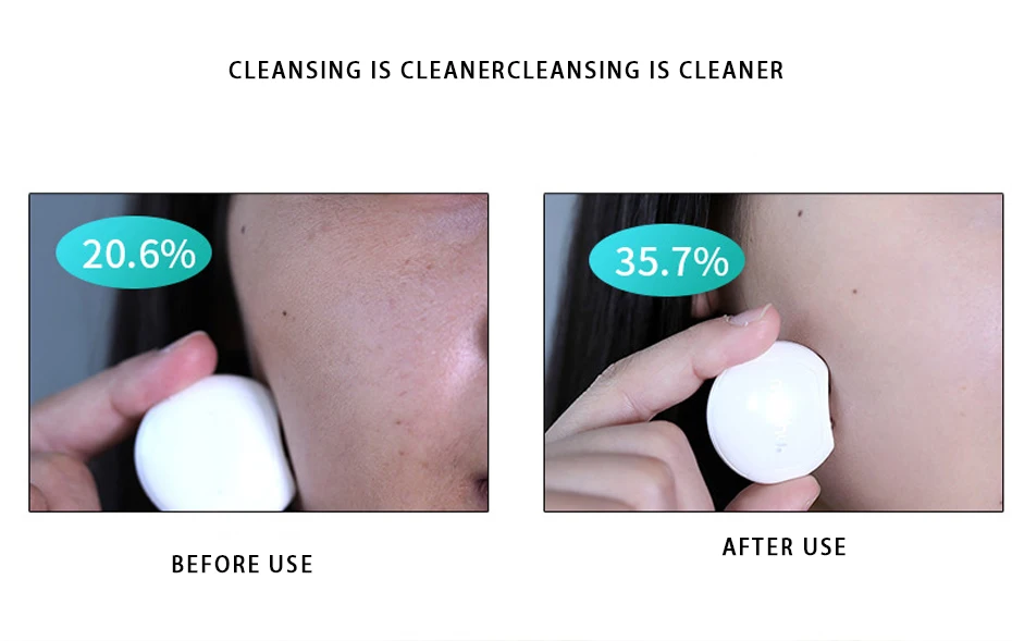 BREA Silicone Sonic Vibration Skin Cleanser Massager Brush