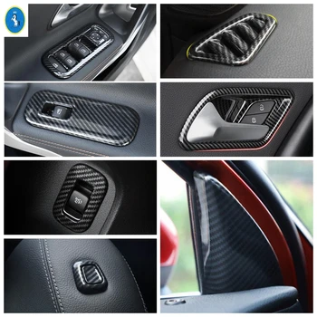 

Carbon Fiber Look Interior Refit Kit Pillar A / Door Bowl / Air AC Cover Trim For Mercedes-Benz A Class W177 A200 A220 2019 2020