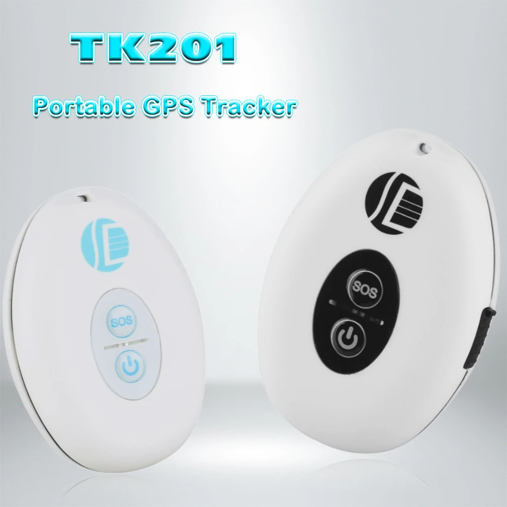 

Portable TK201 Mini Size GPS Tracker Personal/Pet Use Waterproof and Dustproof Real Time Tracking Device SOS Emergency Help