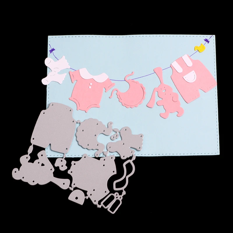 

Baby Cloth Scrapbook Punch Metal Cutting Dies For Scrapbooking Stencils DIY Album Cards Decoration Embossing Die Cuts Cut Cutter