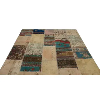 

Handmade Natural Vintage Anatolian Patchwork Area Rug 189x270 Cm-6'2''X8'10''