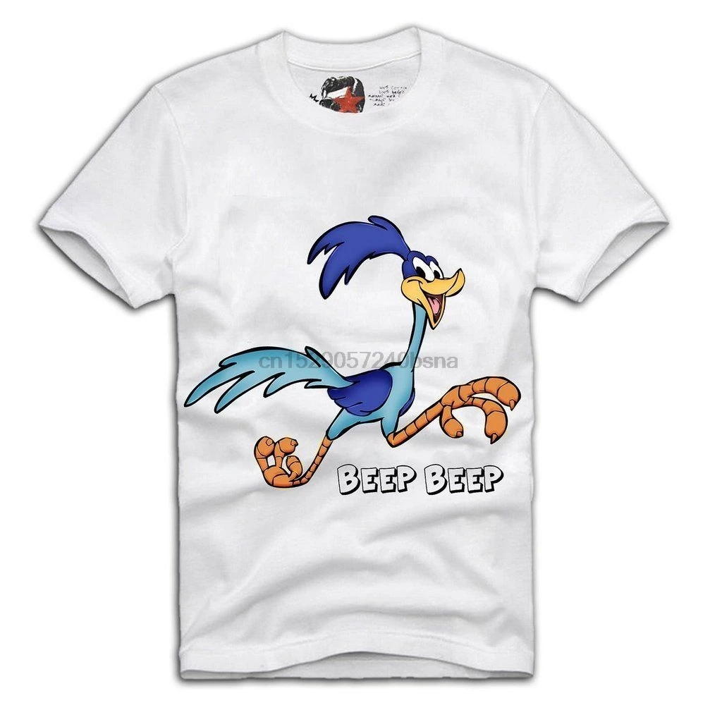 ROADRUNNER футболка BEEP TASMANIAN COYOTE LOONEY TUNES Мультфильм s m l xl 100% хлопок Топы оптом | Мужская