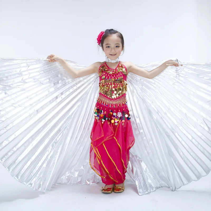 Детские крылья для танца живота Isis, Детские крылья ангела для танца живота Isis, реквизит для выступлений, три цвета, без приклеивания