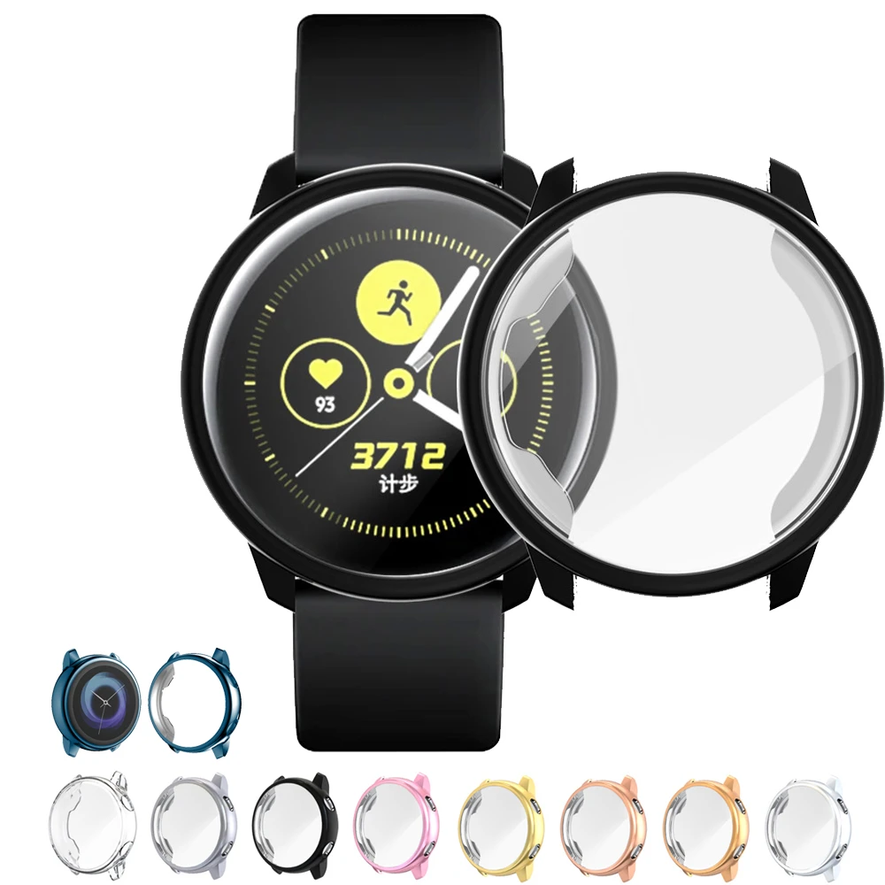Galaxy Watch Active Case For Samsung Galaxy Watch Active 40mm Sm-r500  Bumper Protector Hd Full Coverage Screen Protection Case - Watch Cases -  AliExpress
