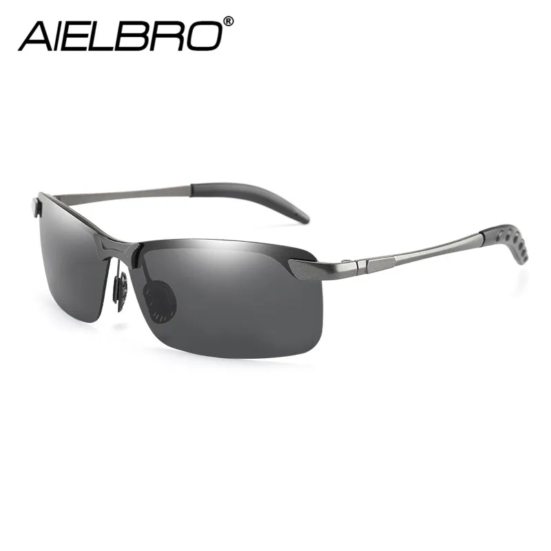 New Photochromic Polarized Sunglasses Men Driving Rectangle Chameleon Change Color Sun Glasses Day Night Vision Driving Eyewear