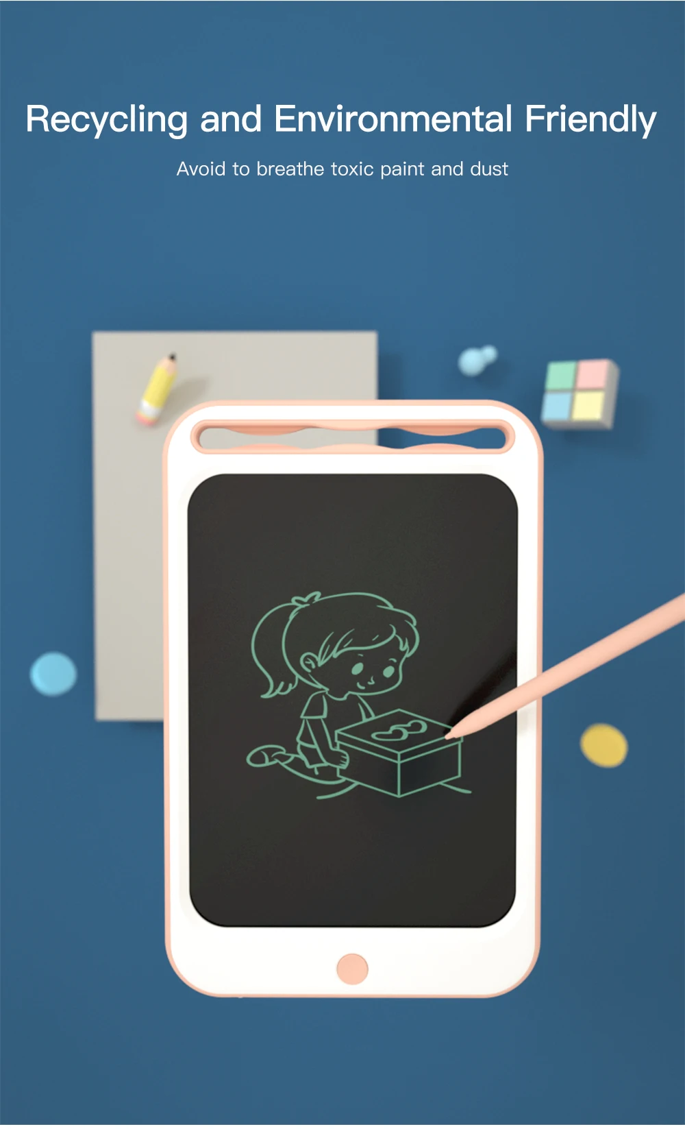 Детские игрушки для рисования ЖК-доска для рисования детский планшет для рисования царапина картина игрушка с анти-стереть замок день рождения подарки на Рождество