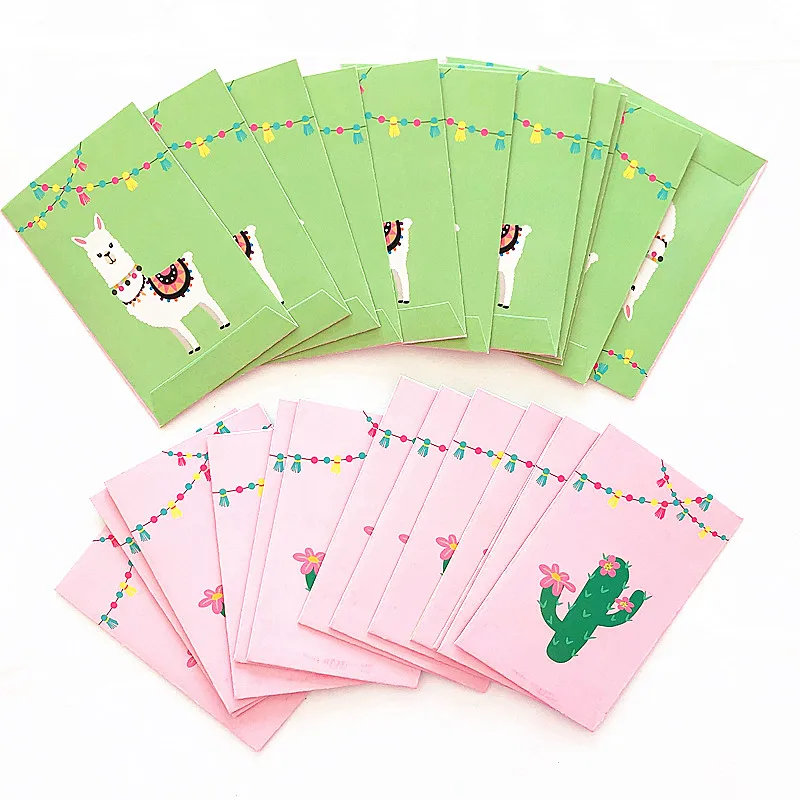  Alpaca Party Theme Paper Bag Birthday Party Candy Bag Cutlery Spoon Bag Llama Birthday Party Decorations Favor HW89 (3)