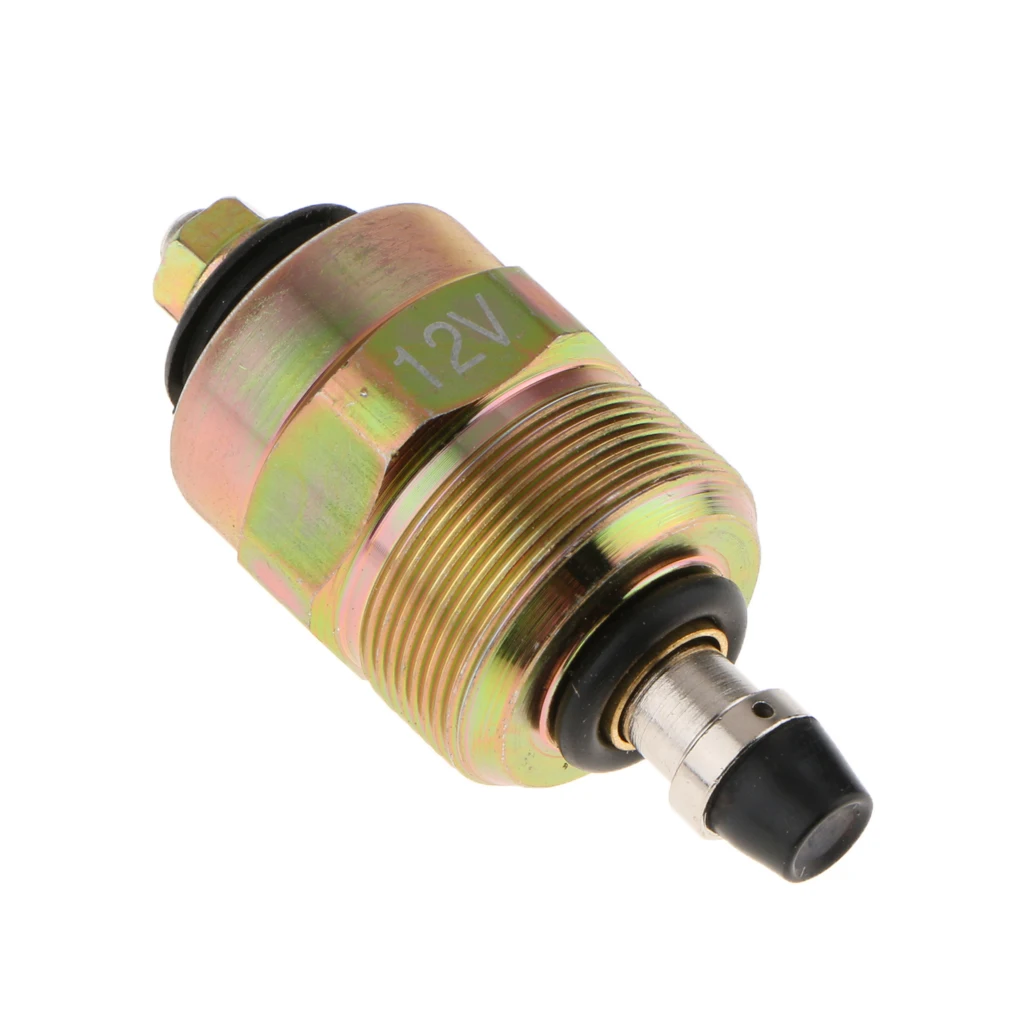 Fuel Shut Solenoid Valve 12V Yellow Injection Pump Fuel Shut Off Solenoid Valve For Dodge For Isuzu 0330001015